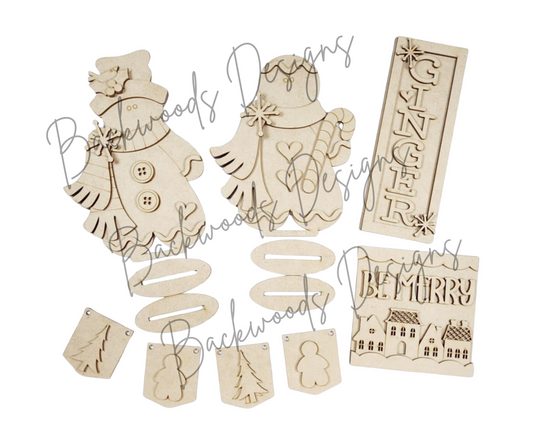 Victorian Gingerbread Christmas DIY Tiered Tray Decor