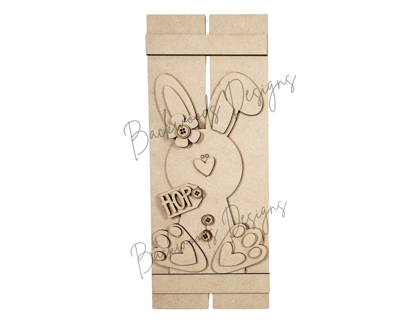 Primitive Bunny and Carrot Easter DIY Mantel Sign