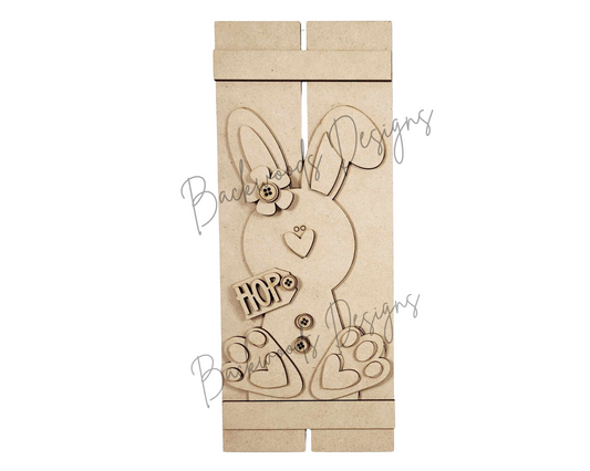 Primitive Bunny and Carrot Easter DIY Mantel Sign