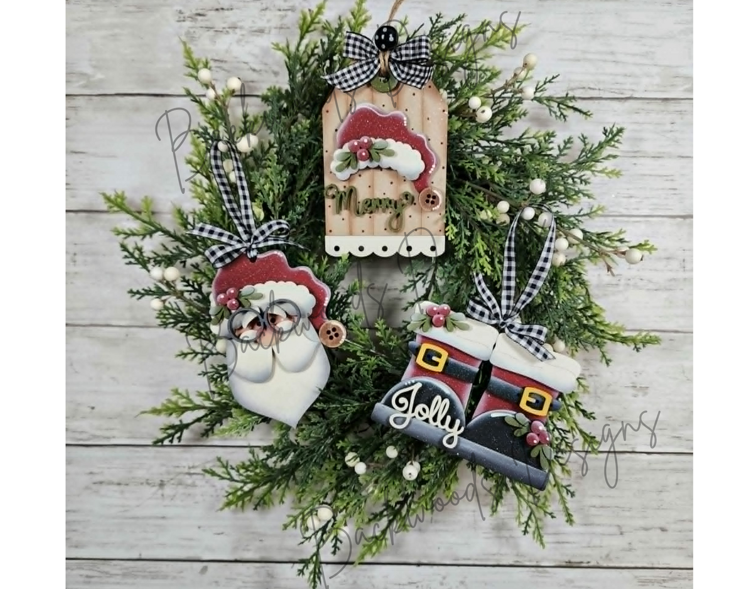 Jolly Saint Nick Santa Christmas Ornaments DIY