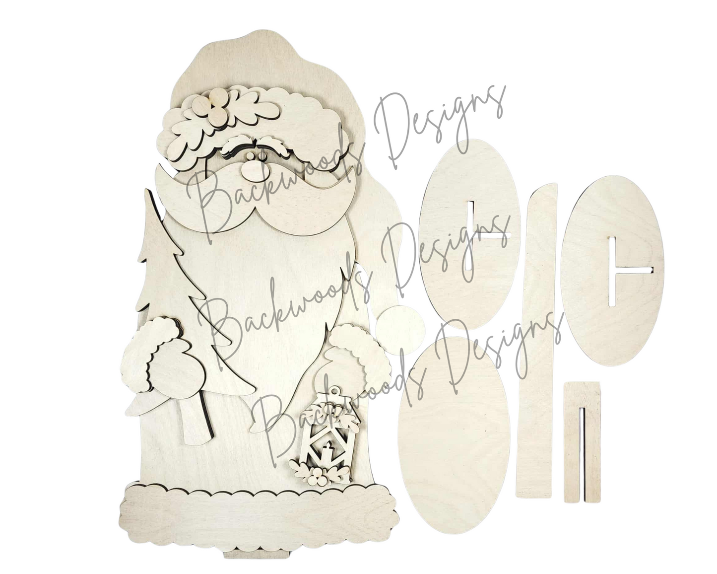 North Pole Woodland Santa  DIY Shelf Sitter