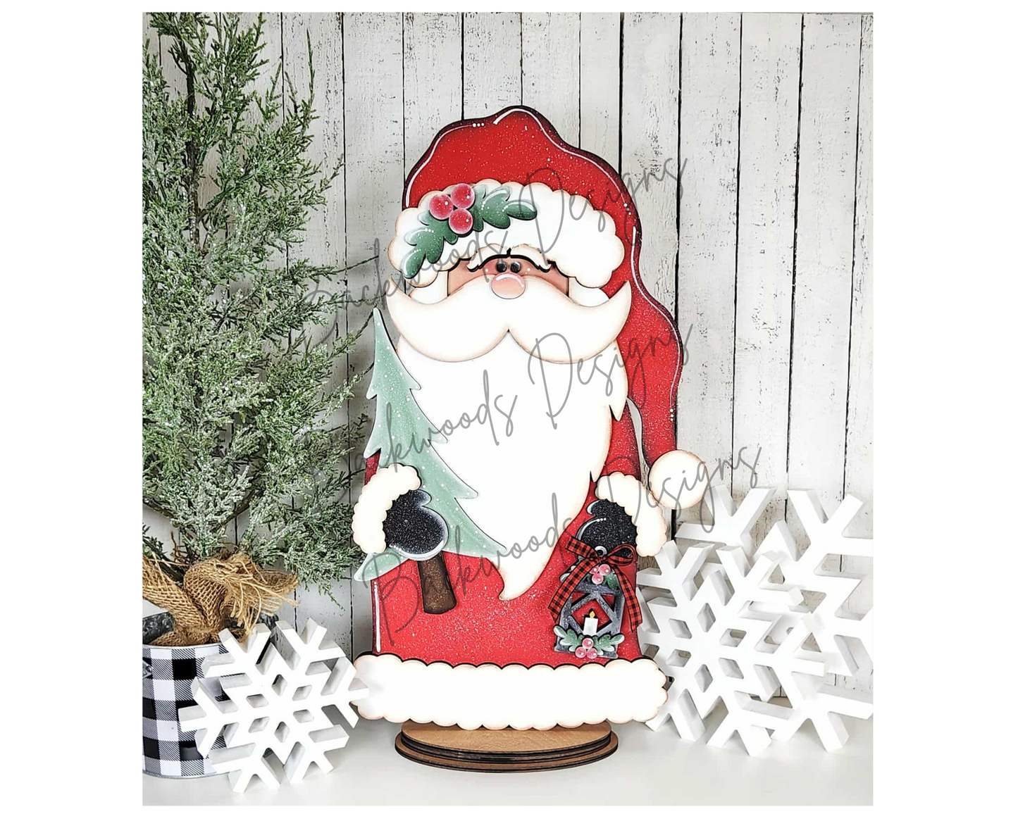 North Pole Woodland Santa  DIY Shelf Sitter