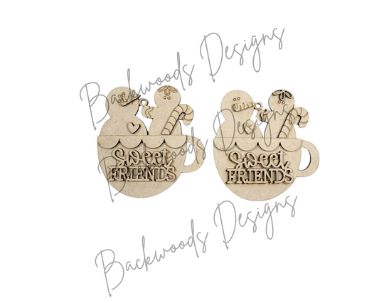 Sweet Friends Gingerbread Christmas Ornament DIY