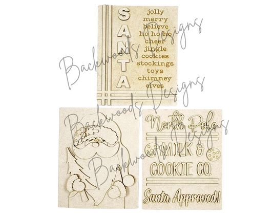 North Pole Christmas Sign Trio DIY