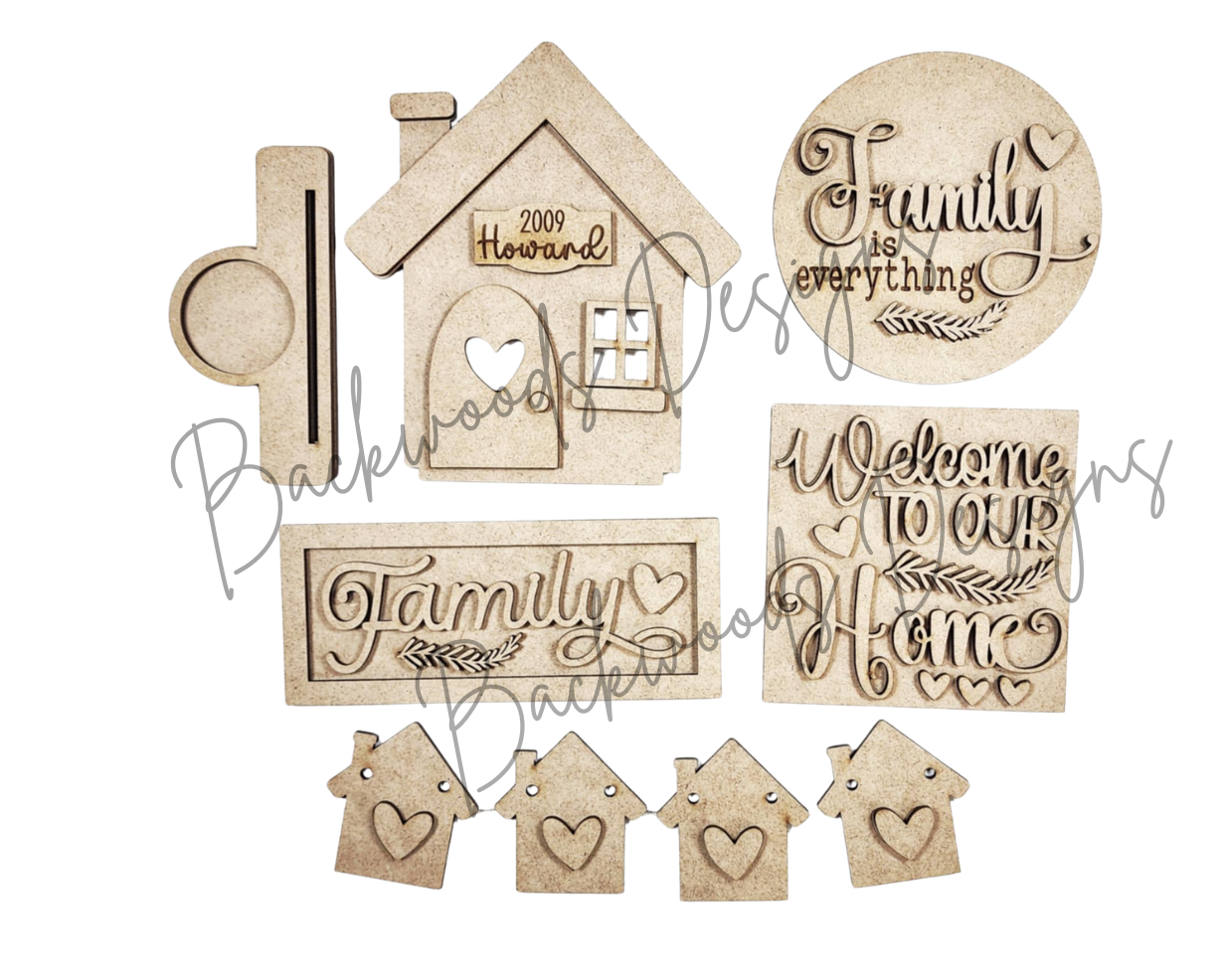 Family Home DIY Tiered Tray Decor