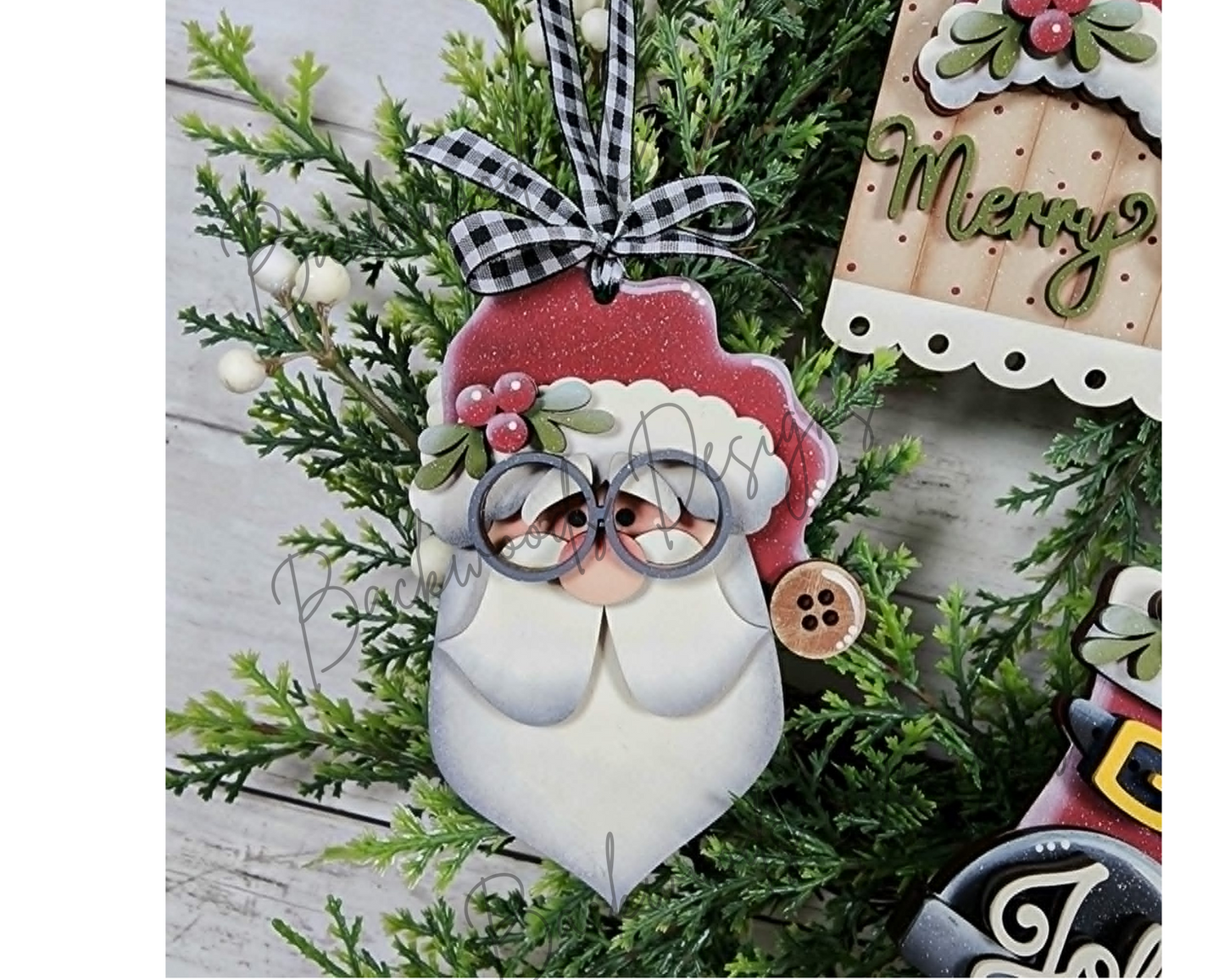 Jolly Saint Nick Santa Christmas Ornaments DIY