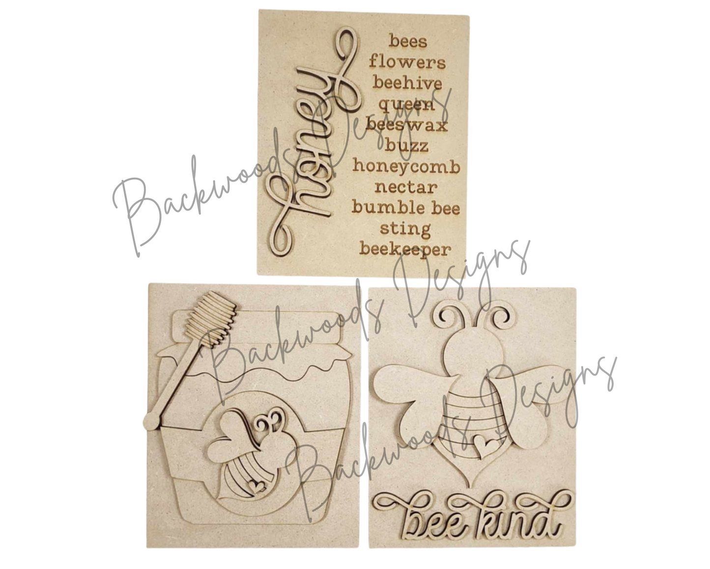 Hello Honey Bee DIY Sign Trio