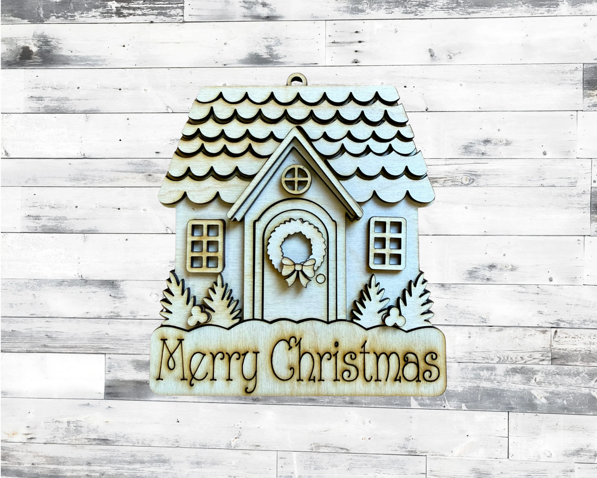 Personalized Christmas House Ornament DIY