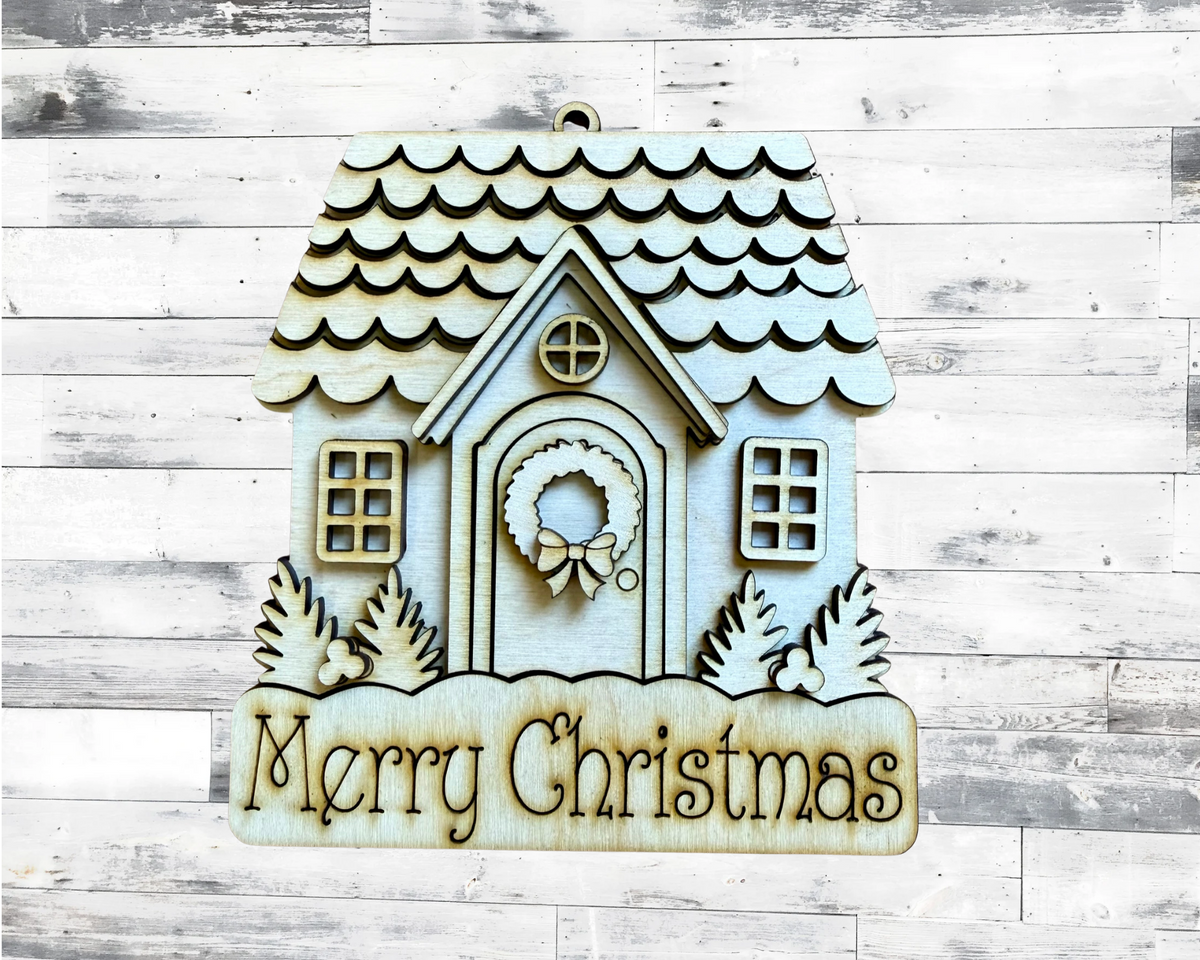 Personalized Christmas House Ornament DIY