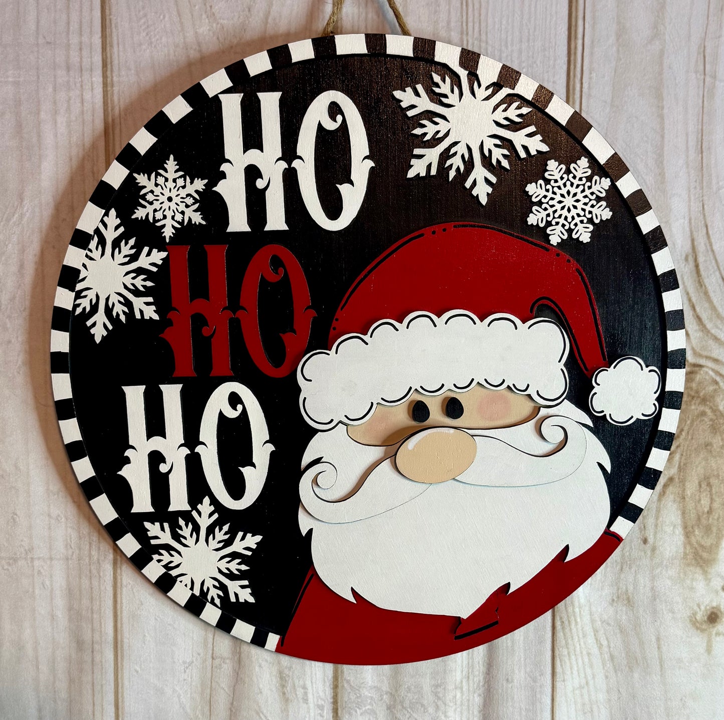 Santa Claus Ho Ho Ho Door Hanger