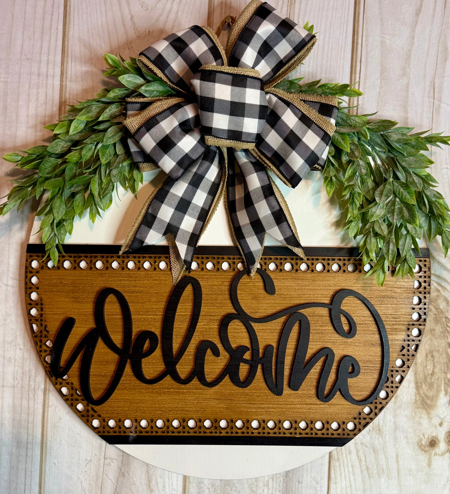 Welcome Ratan Door Hanger