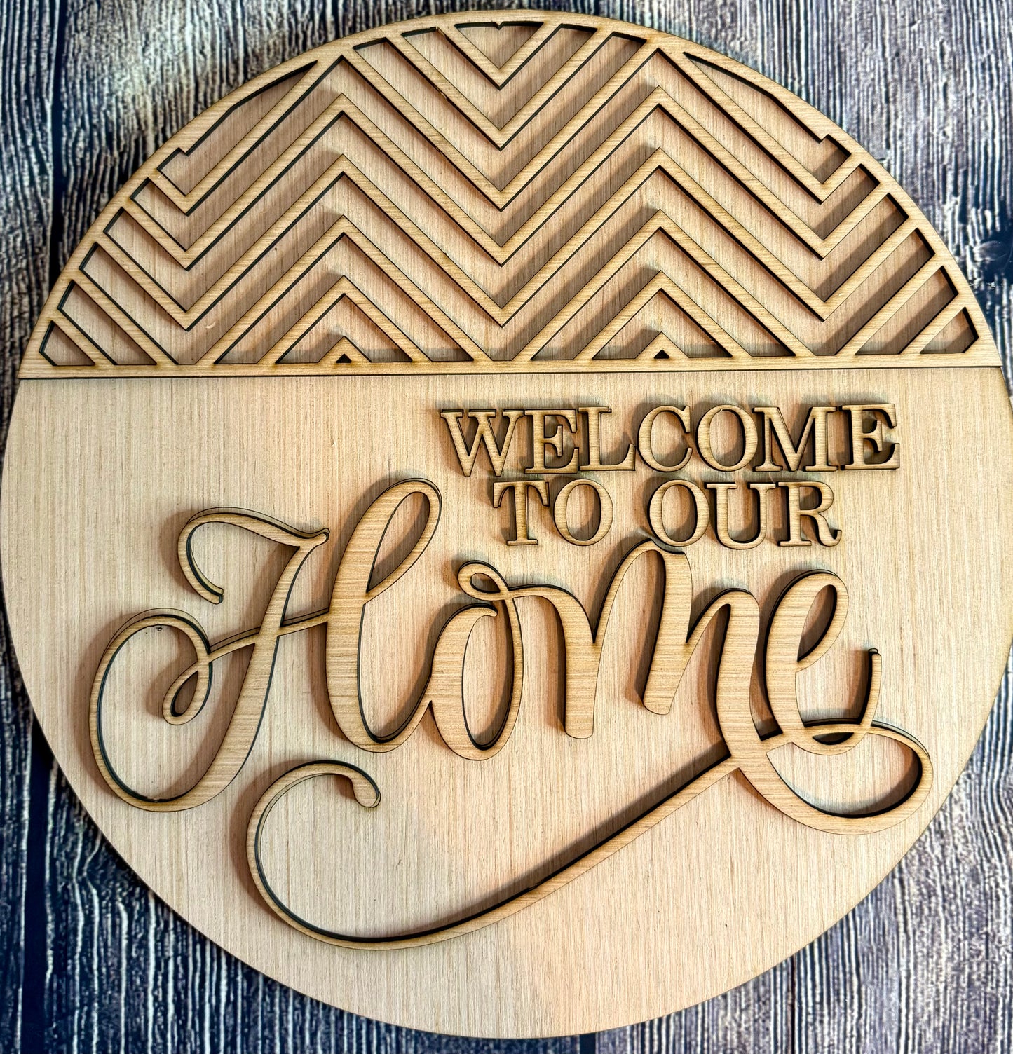 Welcome to Our Home Door Hanger Blank