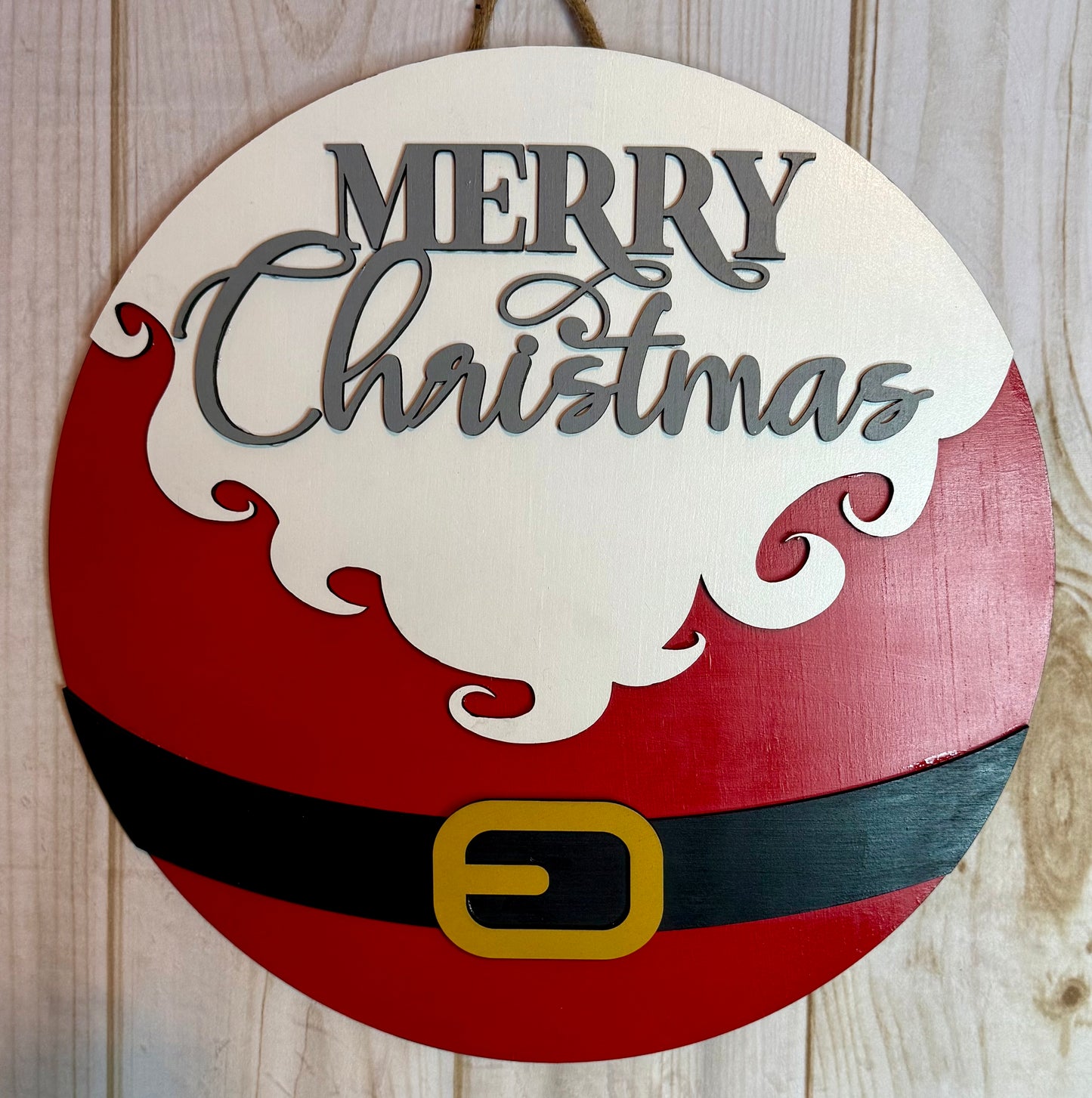 Merry Christmas Santa Door Hanger