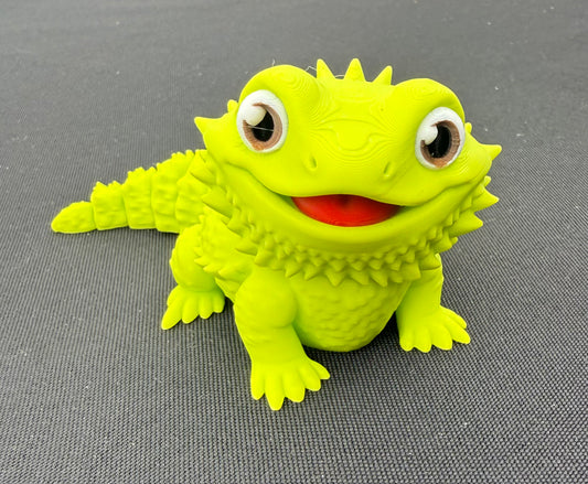 Cute Bearded Dragon 3D Printed Toy