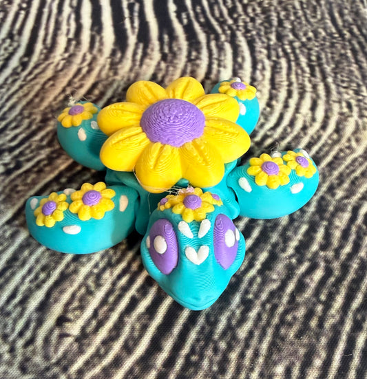 Sunflower Turtle 3D Printed Toy
