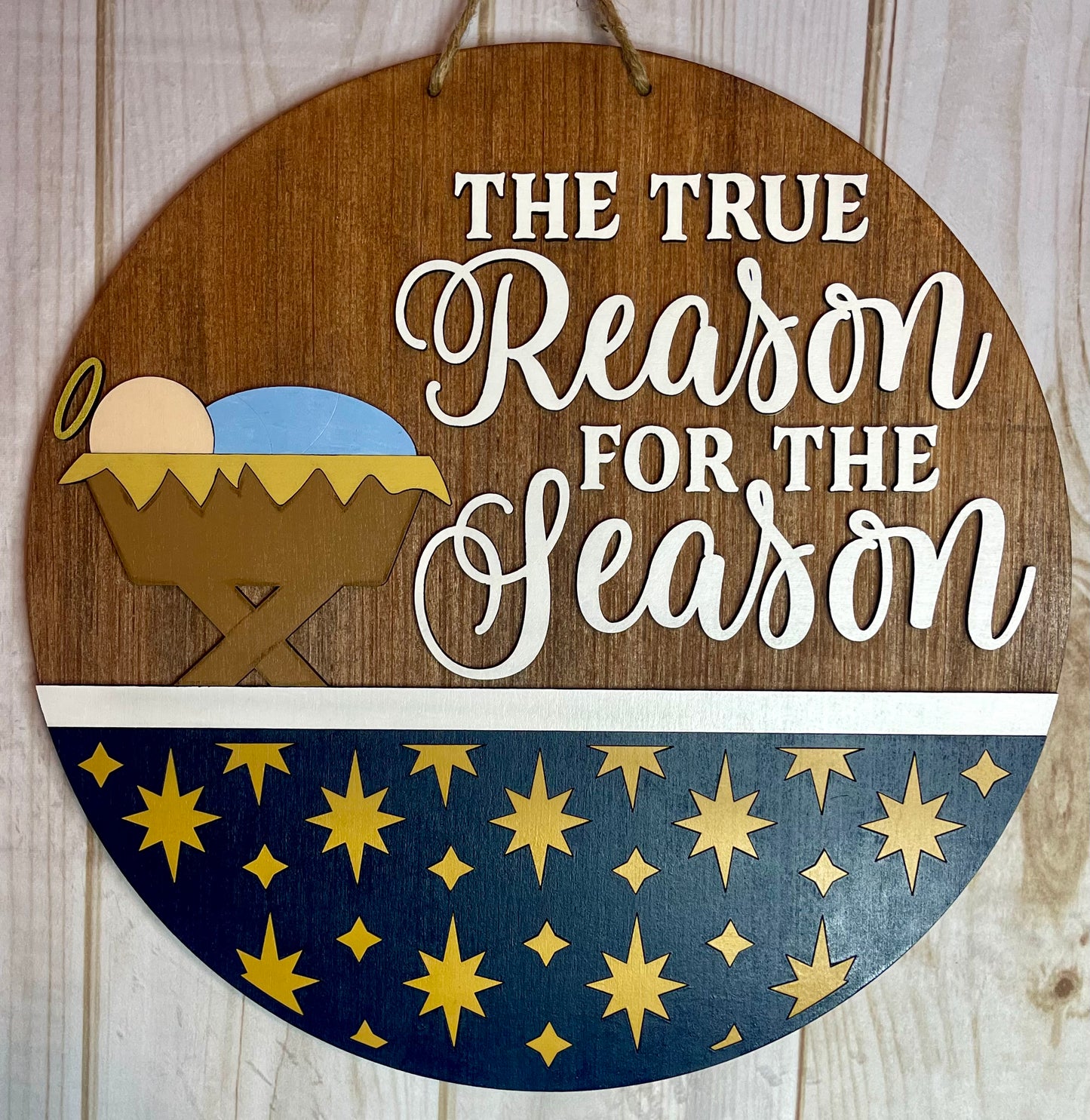 True Meaning of Christmas Door Hanger - Reason for the Season