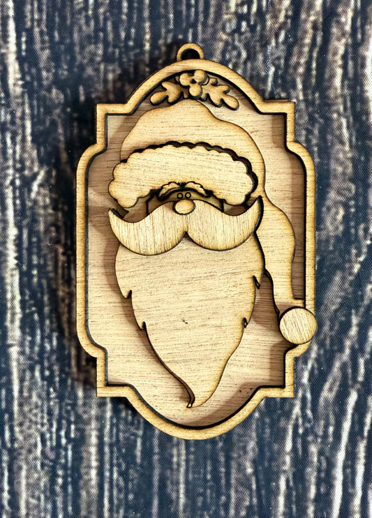 Old World Santa Unfinished Wood Christmas Ornament (Copy)