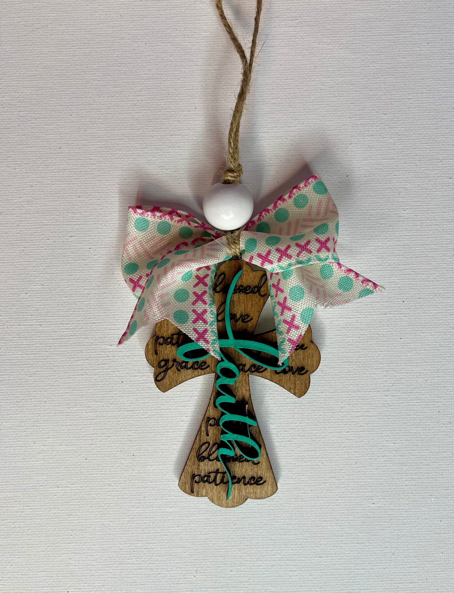 Cross Faith Car Charm - Rear View Mirror Ornament