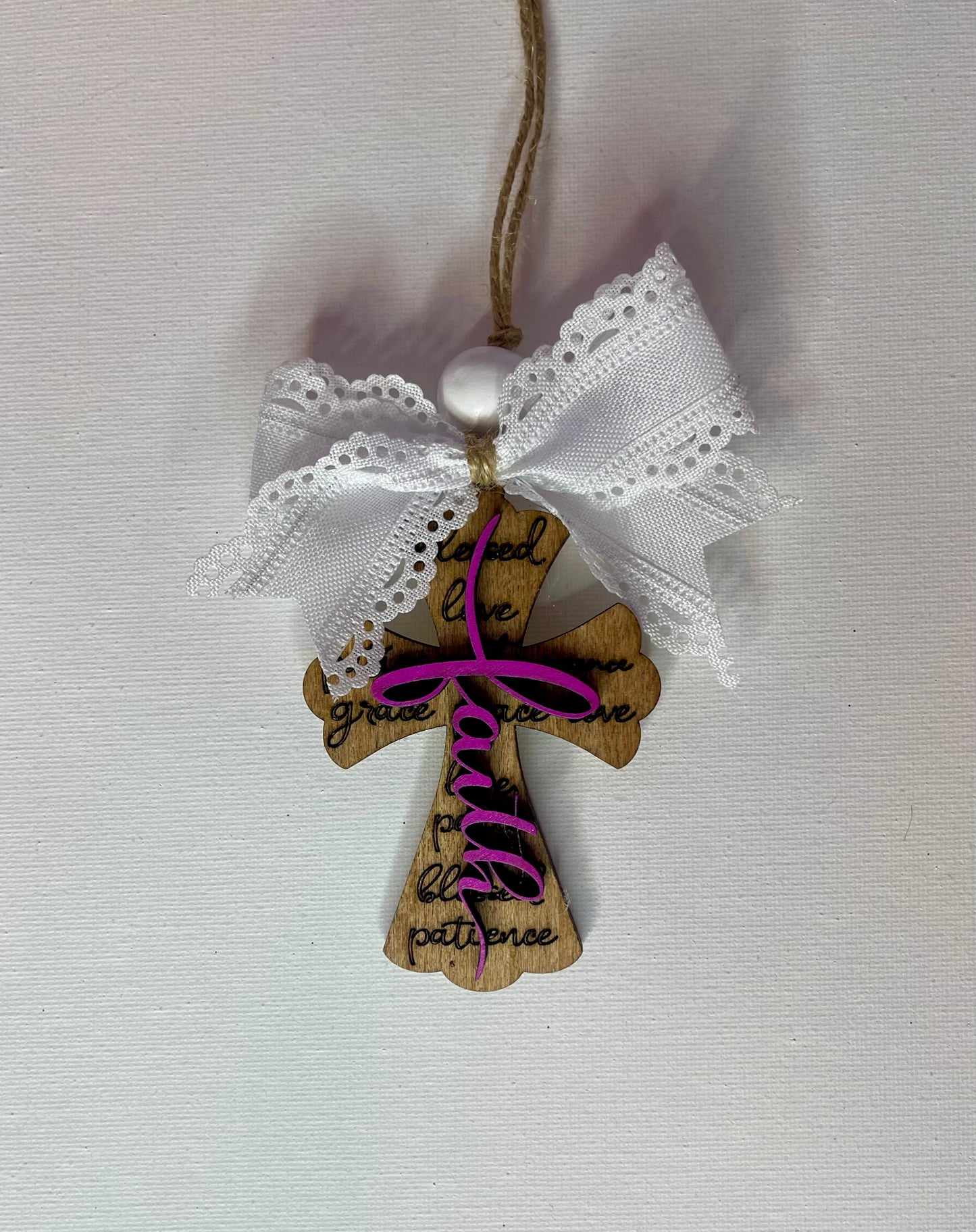 Cross Faith Car Charm - Rear View Mirror Ornament