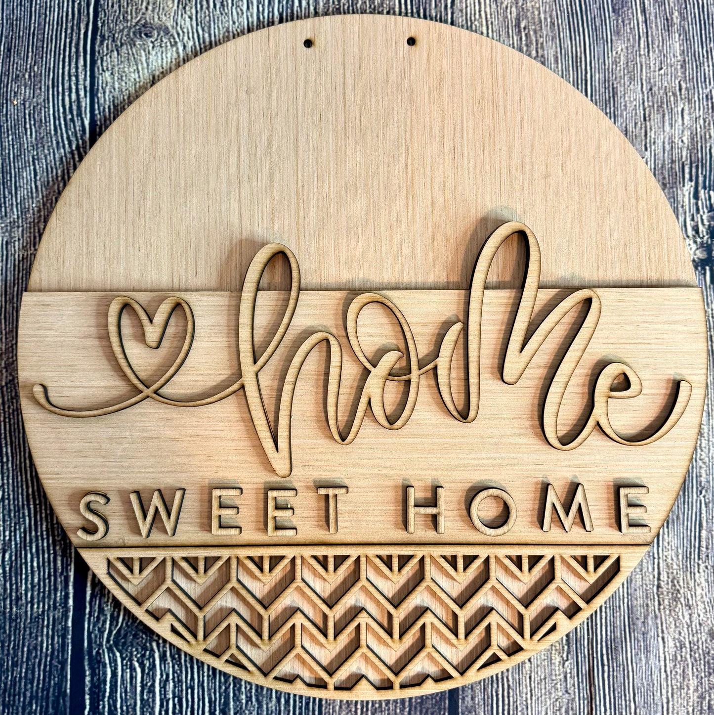 Home Sweet Home Wood  Door Hanger Blank