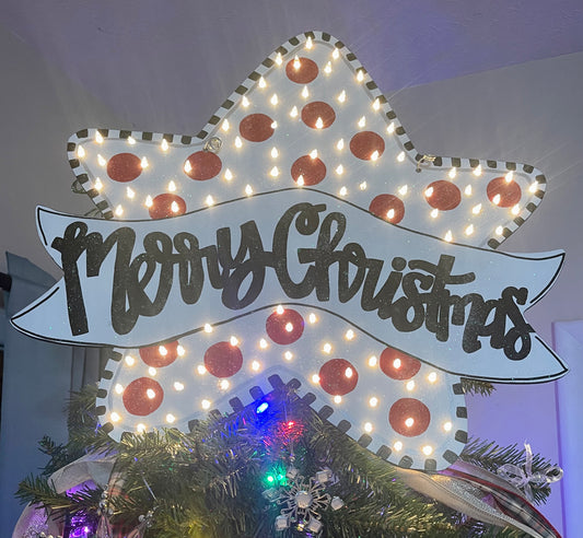 Star Lighted Christmas Tree Topper