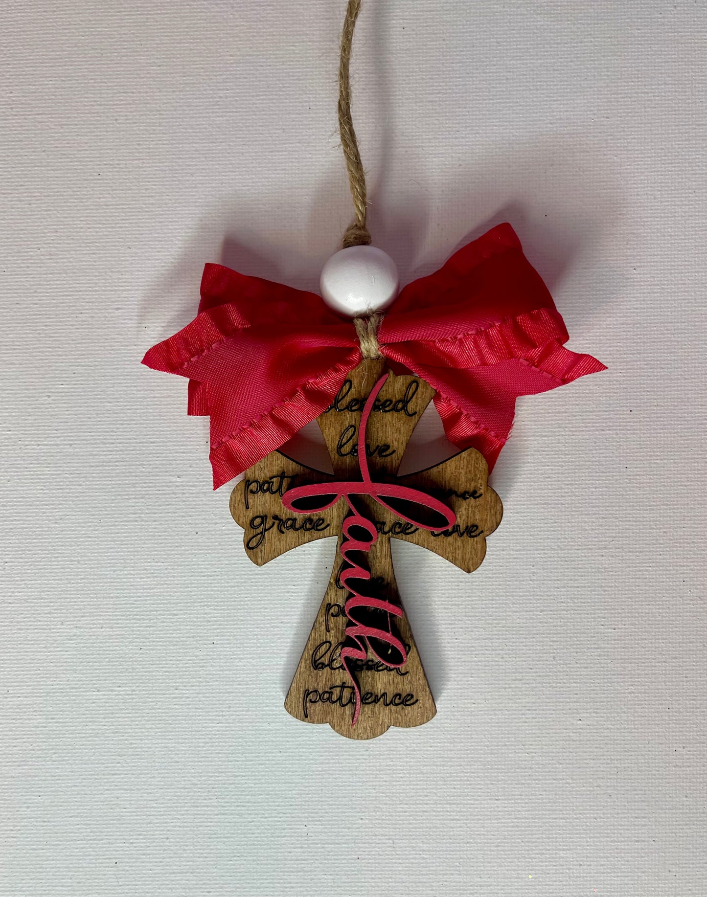 Cross Faith Car Charm - Rear View Mirror Ornament