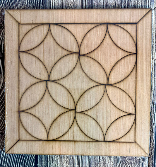 Celtic Design Wood Barn Quilt Block Unfinished