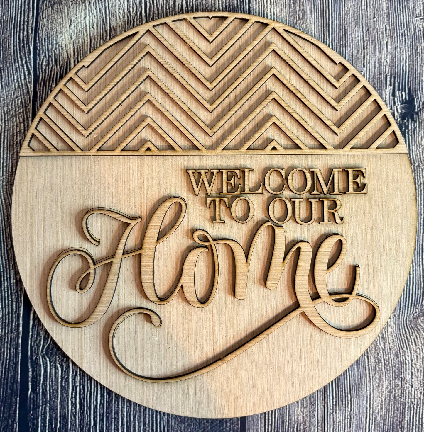 Welcome to Our Home Door Hanger Blank