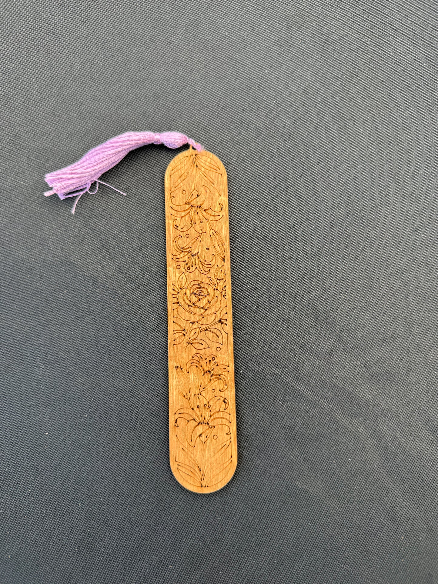 Floral Wood Bookmarks