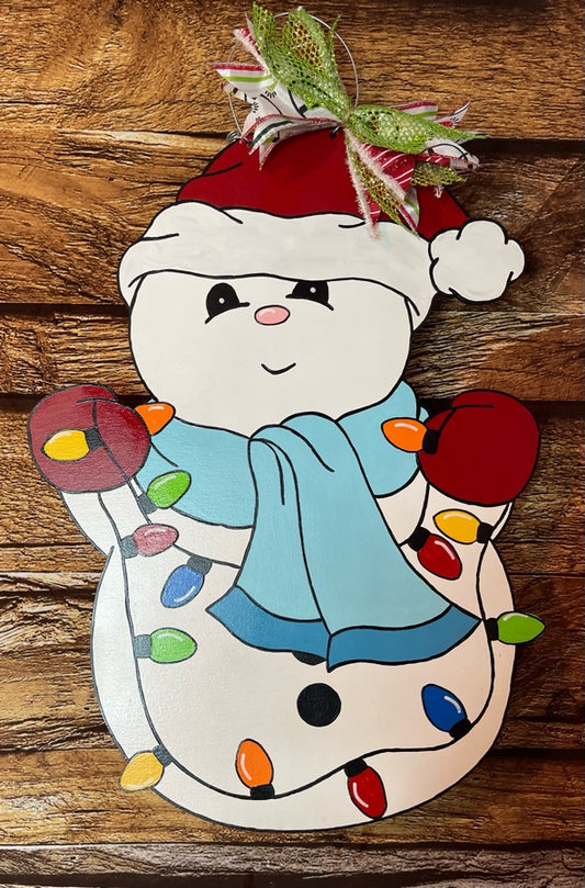 Snowman Door Hanger