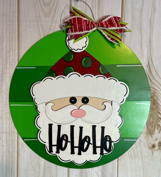 Santa Claus Christmas Door Hanger