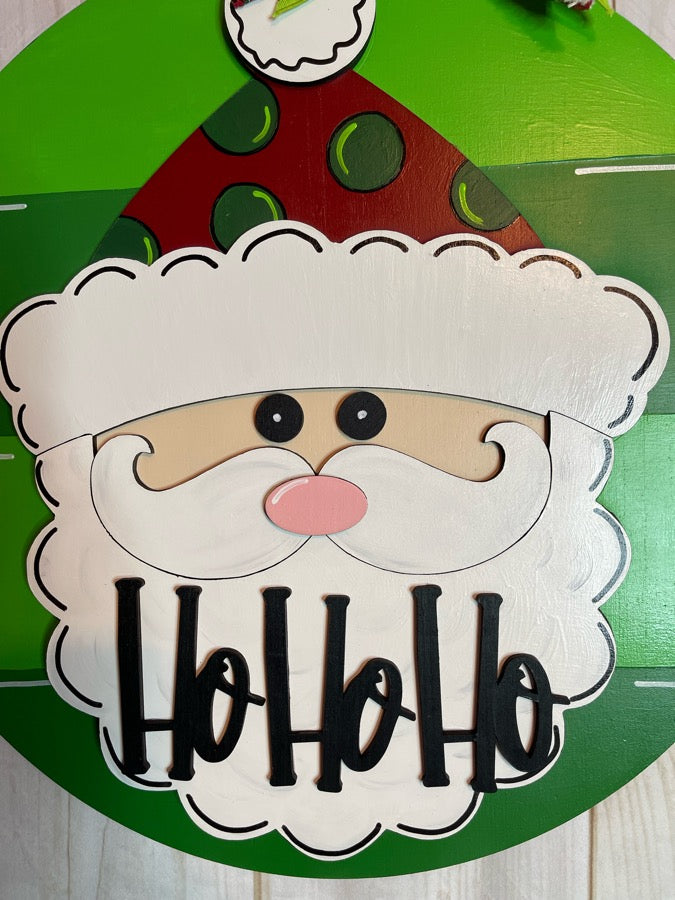 Santa Claus Christmas Door Hanger