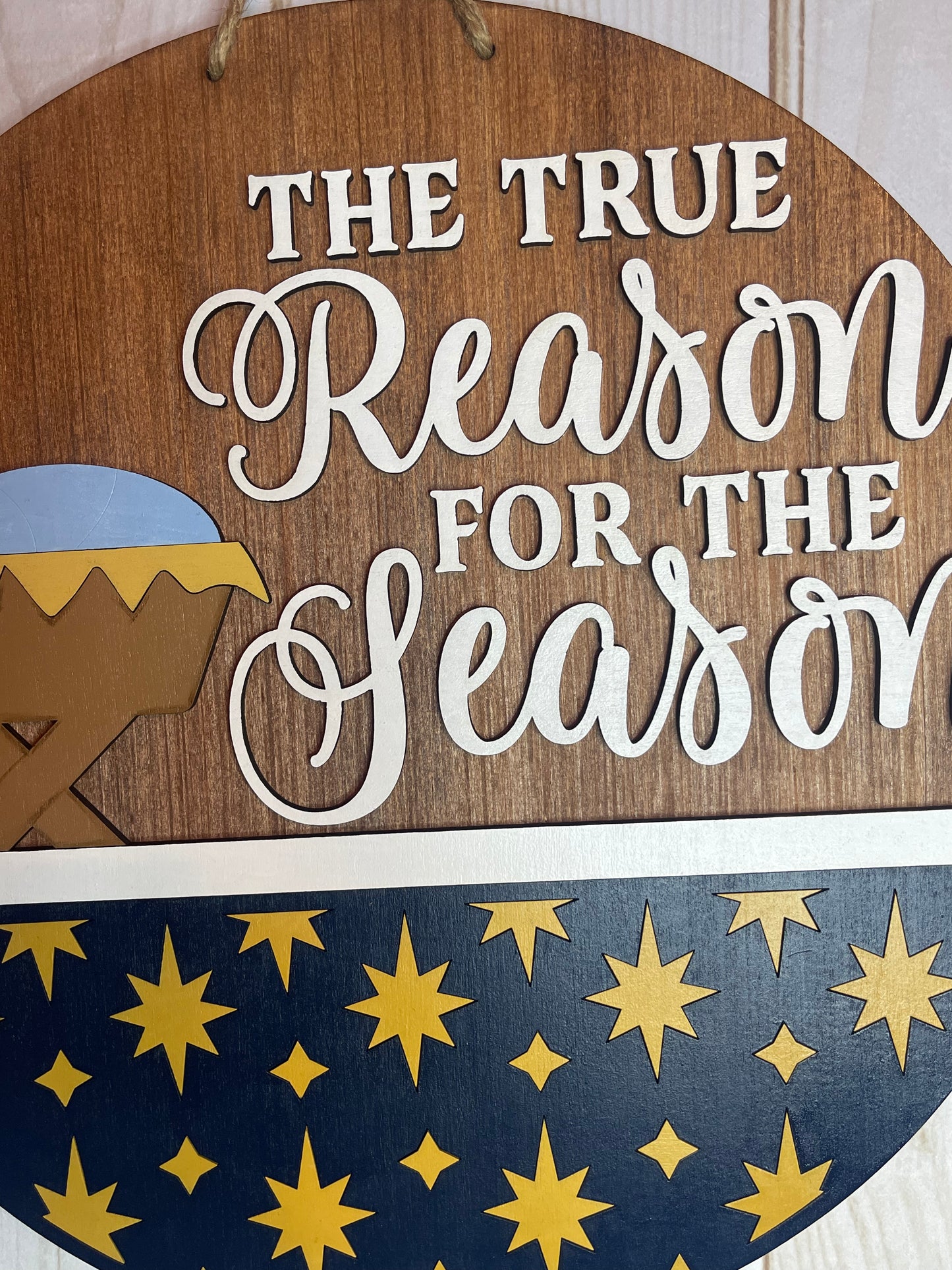 True Meaning of Christmas Door Hanger - Reason for the Season