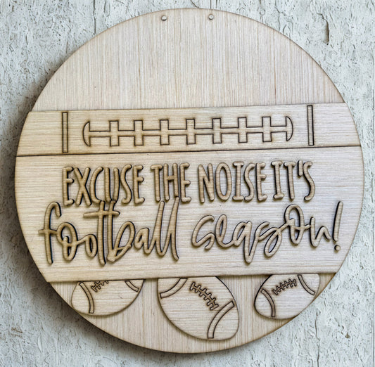 It's Football Season Door Hanger Blank