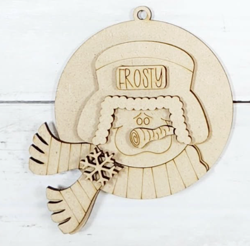 Winter Snowman Christmas Ornaments DIY