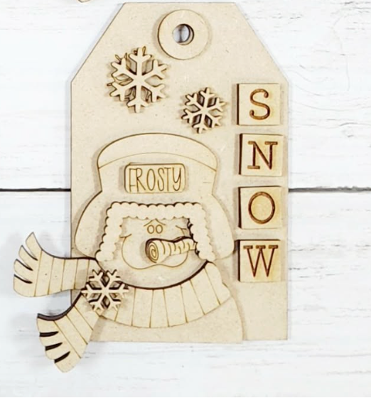 Winter Snowman Christmas Ornaments DIY
