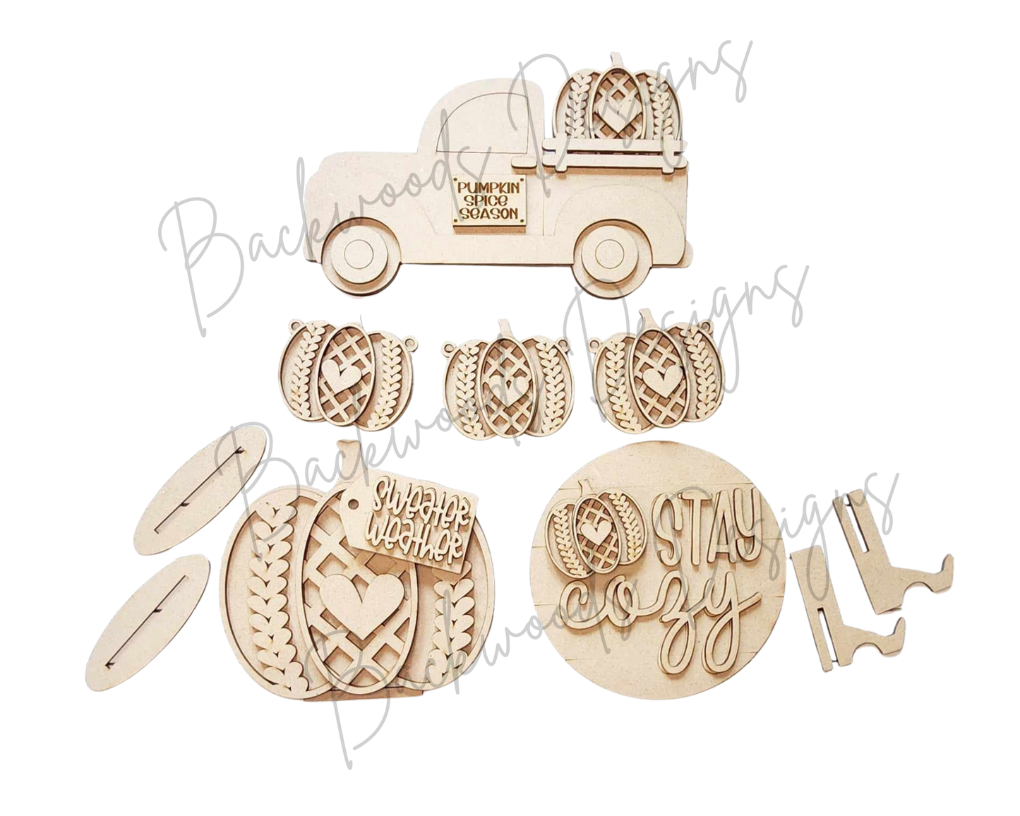 Sweater Weather Tiered Tray DIY Decor Set