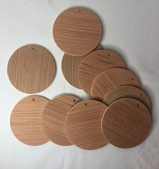10 DIY 5 inch Wood Craft Circles