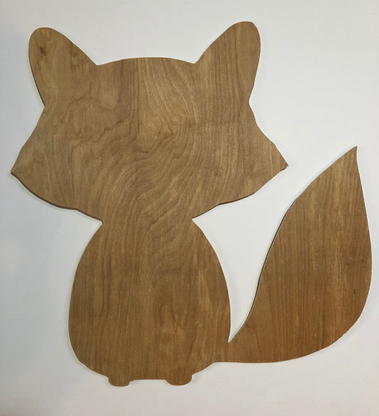 Fox Wood Door Hanger Blank