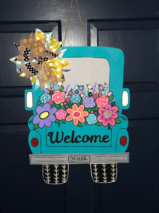 Floral Truck Door Hanger