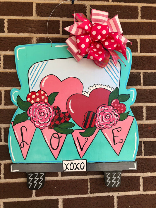 Valentine Truck Door Hanger