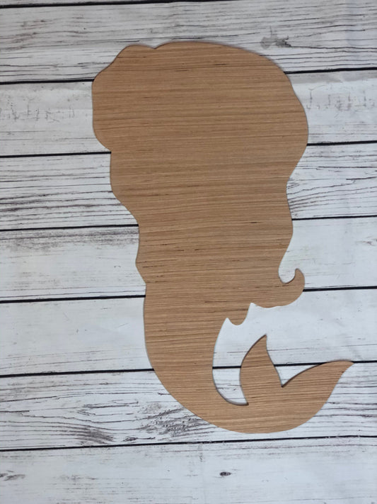 Mermaid Wood Door Hanger Blank