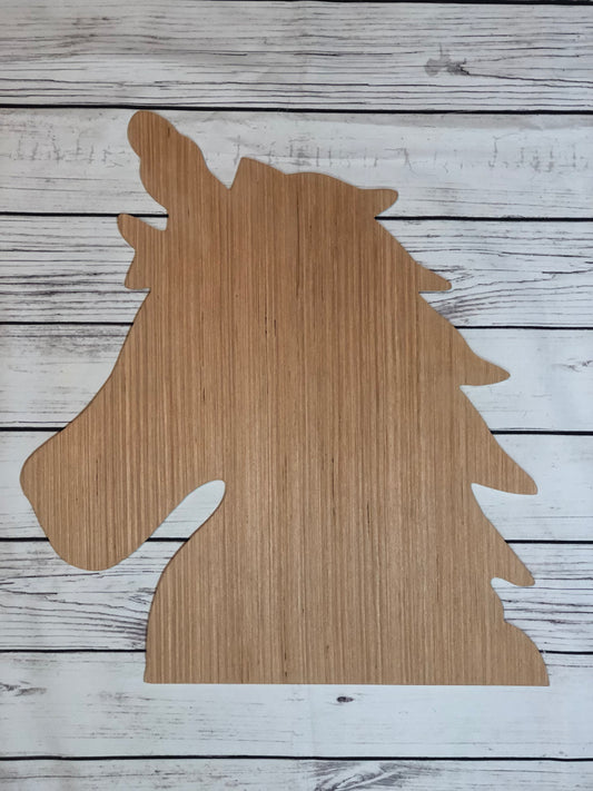 Unicorn Wood Door Hanger Blank