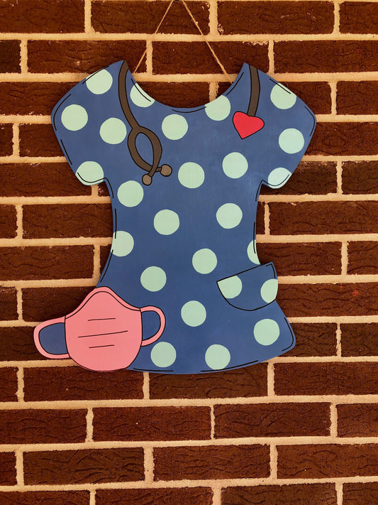 Nurse Scrub Top Door Hanger