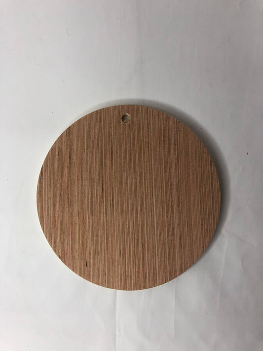 10 Blank 4 inch Wooden Craft Circles, Unfinished Wood Christmas Ornament, Christmas Craft Supply, Wood Disk with Hole