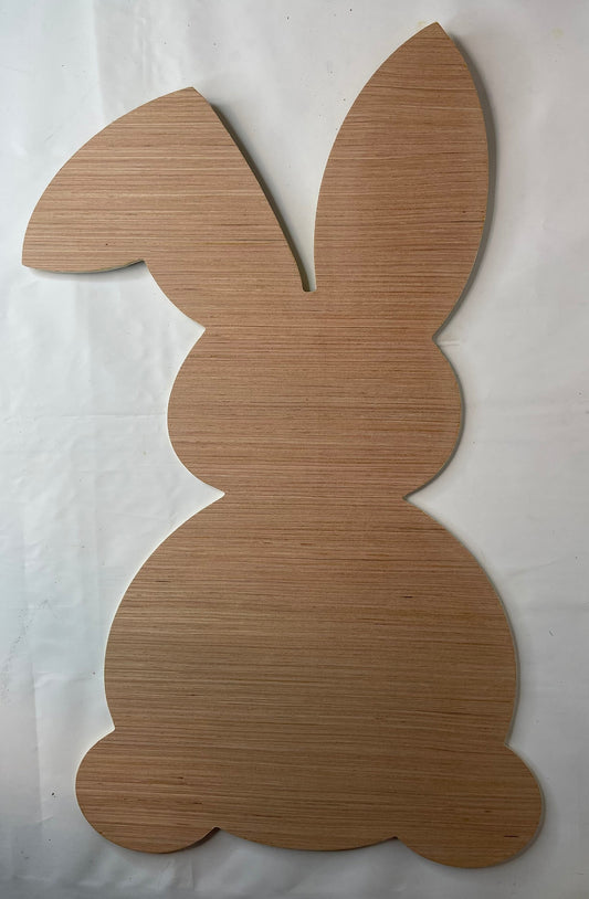DIY Easter Door Hanger - Blank Easter Bunny hanger - Blank Wood Door Hanger - Bunny Door Hanger - Unfinished Door Hanger