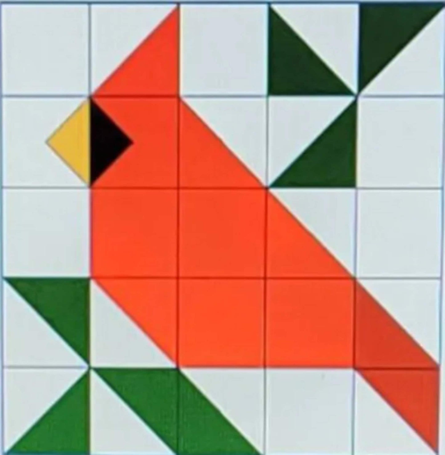 Red Bird Wood Barn Quilt Block Kit- Cardinal - DIY Quilt Sign - Craft Supply