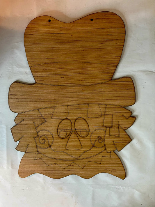 Scarecrow Wood Door Hanger Blank