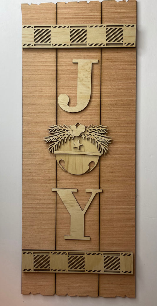 Joy Christmas Wood Sign Blank