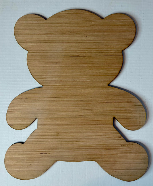 Teddy Bear Wood Door Hanger Blank